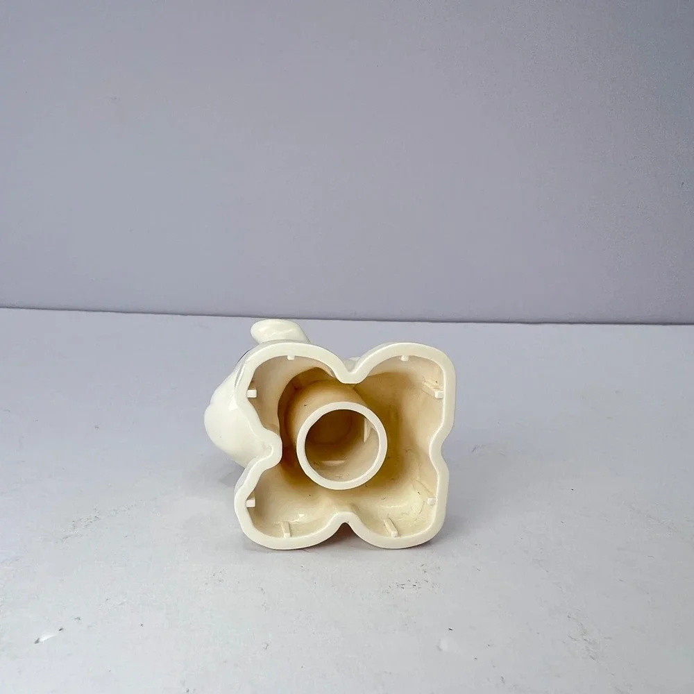 LEGO Duplo White Dog Puppy with Brown Eye Patch Kids One Size Animal Figure Toy